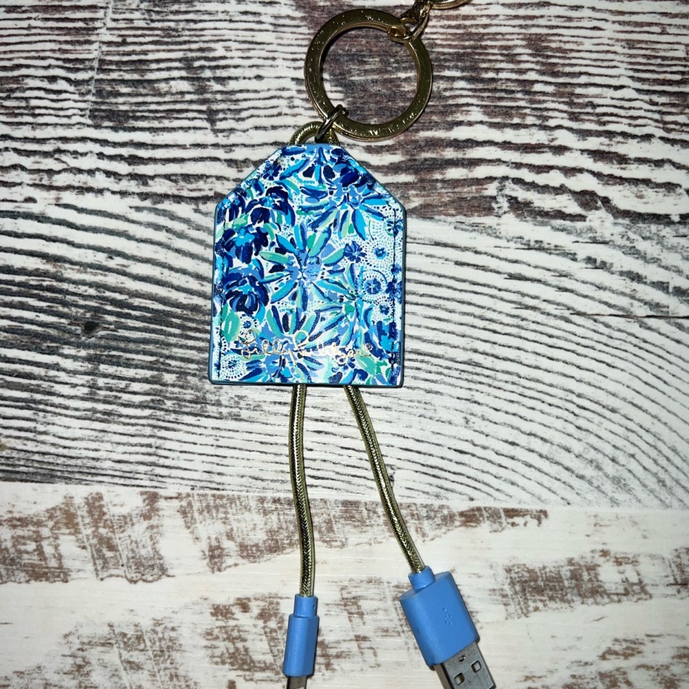 Lilly Pulitzer USB Charging Keychain